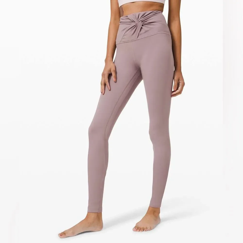 Lululemon Align High Rise Twist Front Full Length Size 4 Purple Special Edition